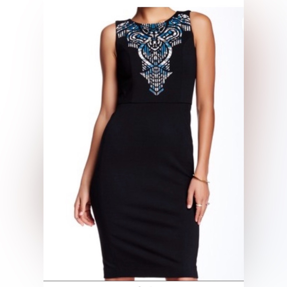 NWT Anthropology Twelfth Street by Cynthia Vincent Black Sheath Dress